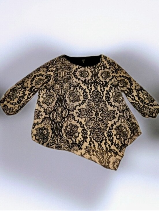 Alyx Tops - SUMMER SALE! Sheer Boho Floral Abstract Print Blouse